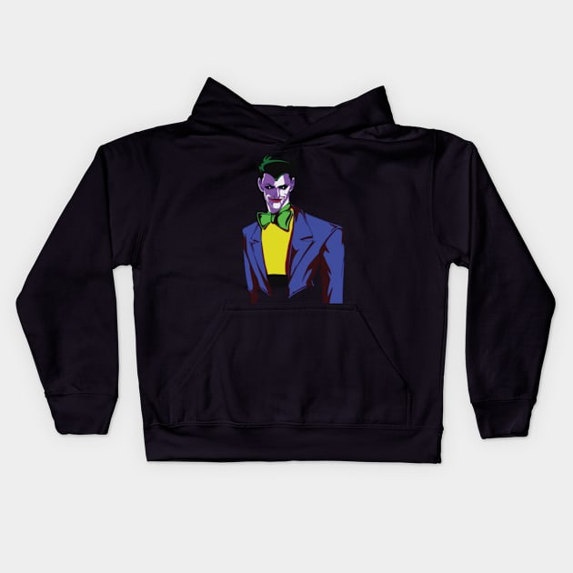 The Dot-Eyed Joker - Fan Art Kids Hoodie by Branigan